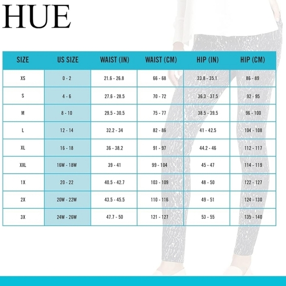 HUE Women's Ultra Soft High Waist Denim Leggings Black Leggy Leopard Size Medium - Picture 16 of 16